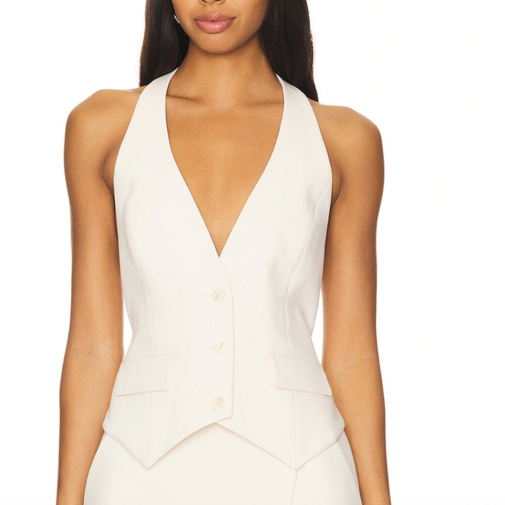 Shona Joy Irena Tailored Open-Back Vest Size 10 NWT